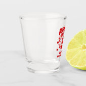 ハートの女王の独身最後のパーティー用ショットグラス ショットグラス (左)