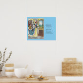 ハートの女王はタルト、子供部屋韻を作った ポスター (キッチン)