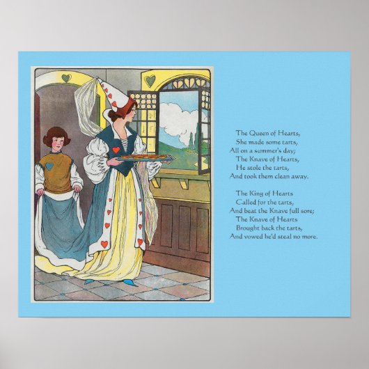 ハートの女王はタルト、子供部屋韻を作った ポスター (正面)