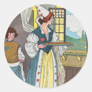 ハートの女王はタルト、子供部屋韻を作った ラウンドシール