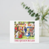 ハートの女王は「女王が治まる！」と言う。 ポストカード (スタンド正面)