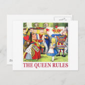 ハートの女王は「女王が治まる！」と言う。 ポストカード (正面/裏面)