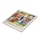 ハートの女王は、"女王の規則言います! " タイル (側面)