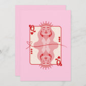 ハートの女王レッド&ピンクアート シーズンカード (正面/裏面)