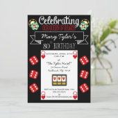 ハートの女王様80歳の誕生パーティーの招待 招待状 (スタンド正面)