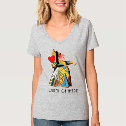 ハートの女王 クラシック アリスと不思議の国 Tシャツ (正面)