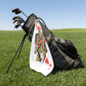 ハートの女王 ゴルフタオル (グリーン)