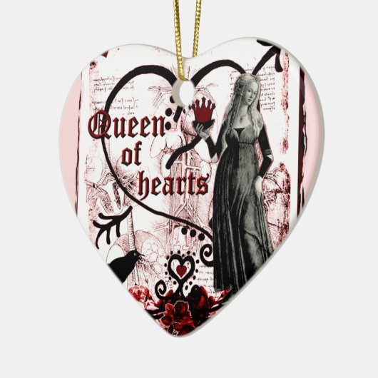 ハートの女王 セラミックオーナメント (左)