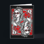 ハートの女王 トランプ コーヒー好き ギャンブラー カード<br><div class="desc">ハートの女王 トランプ コーヒー好き ギャンブラー バレンタイン</div>