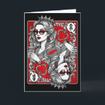 ハートの女王 トランプ コーヒー好き ギャンブラー カード<br><div class="desc">ハートの女王 トランプ コーヒー好き ギャンブラー バレンタイン</div>