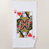 ハートの女王 ビーチタオル (正面)
