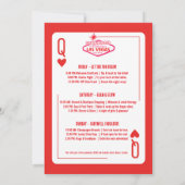 ハートの女王 ラスベガス バチェロレッテ インティネアリー 招待状 (裏面)