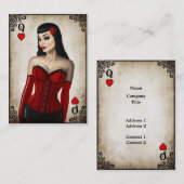 ハートの女王-名刺 名刺 (正面/裏面)