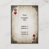 ハートの女王-名刺 名刺 (裏面)
