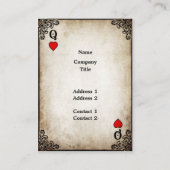 ハートの女王-名刺 名刺 (裏面)