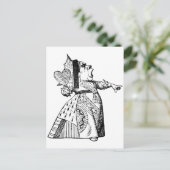 ハートの女王 – 彼女の頭でオフ！ ポストカード (スタンド正面)