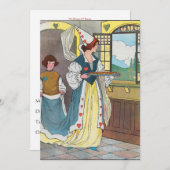 ハートの女王、彼女はタルトを作った 招待状 (正面/裏面)