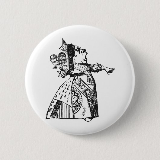 ハートの女王 缶バッジ (正面)