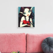 ハートの妖精のキャンバスプリント キャンバスプリント (インサイチュ (リビング))