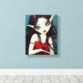 ハートの妖精のキャンバスプリント キャンバスプリント (インサイチュ (ウッドフロア))