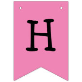 "ハートの妖精"ピンクのハッピーバースデーバンティングフラグ バンティングフラッグ (第2の旗)