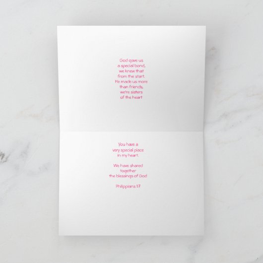 ハートの姉妹 カード (内部)