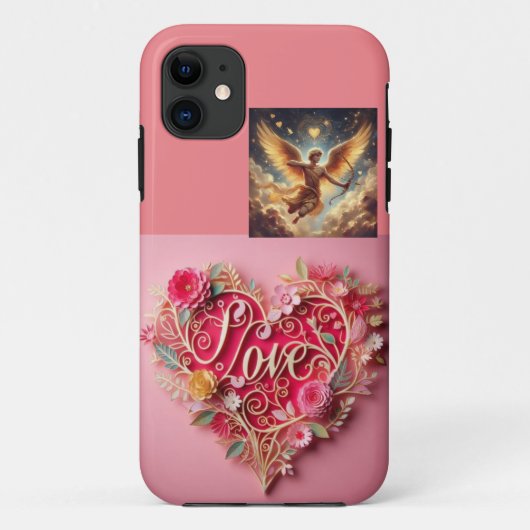 「ハートの守護者:愛に満ちたiPhoneケース」 Case-Mate iPhoneケース (裏面)