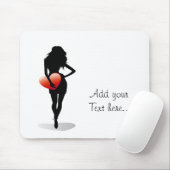 ハートの少女 マウスパッド (マウス)