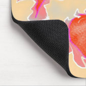 ハートの引っ張りまたは振動マウスパッド マウスパッド (コーナー)