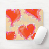 ハートの引っ張りまたは振動マウスパッド マウスパッド (マウス)