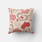 ハートの形のアメリカ人のMojoの枕 クッション (裏面)