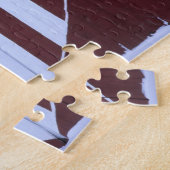 ハートの形の旗は9-11.の後で納屋で絵を描きました ジグソーパズル (側面)