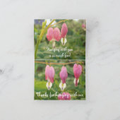 ハートの形の花 シーズンカード (内部)