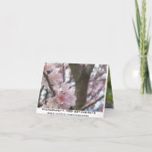 ハートの形の花 シーズンカード (裏面)