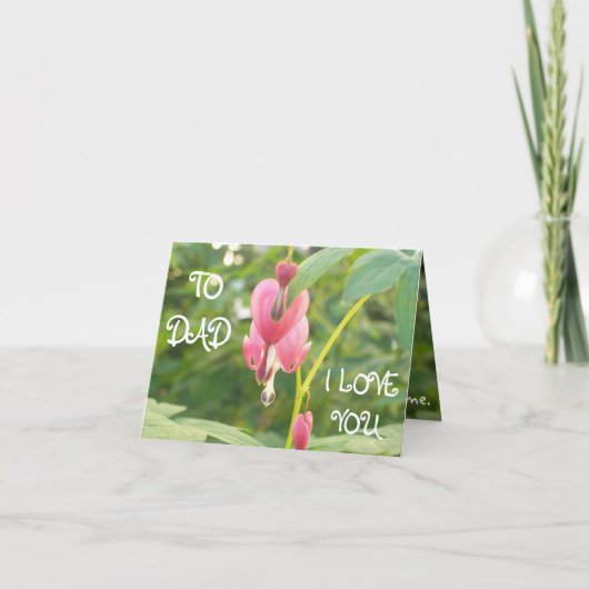 ハートの形の花 シーズンカード (正面)