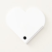 . .ハートの形をした愛の詩 ノートブック (裏面)