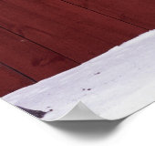 ハートの形をした星と縞 ポスター (角)