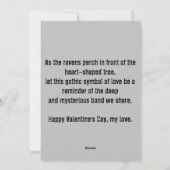 ハートの形をした木と黒い鴉 シーズンカード (裏面)