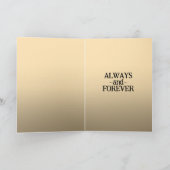 ハートの形をした枝で子どもができる可愛いロビーバード サンキューカード (内部)