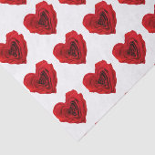 ハートの形をした赤いバラのバレンタインデー 薄葉紙 (詳細)