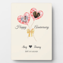 ハートの形をした風船記念日の写真 フォトプラーク