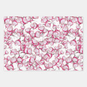 ハートの形バルーン愛あなた文字パターン ラッピングペーパーシート (正面2)