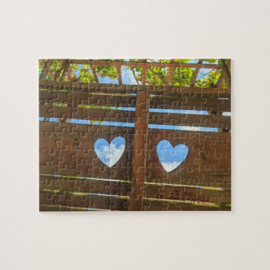 ハートの形、ベリーズ ジグソーパズル (横)