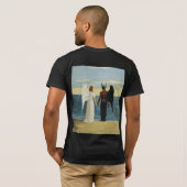 ハートの影：ユニークテーマTシャツ Tシャツ (裏面フル)