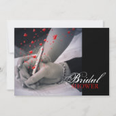 ハートの恋人のラスベガスのブライダルシャワー 招待状 (正面)