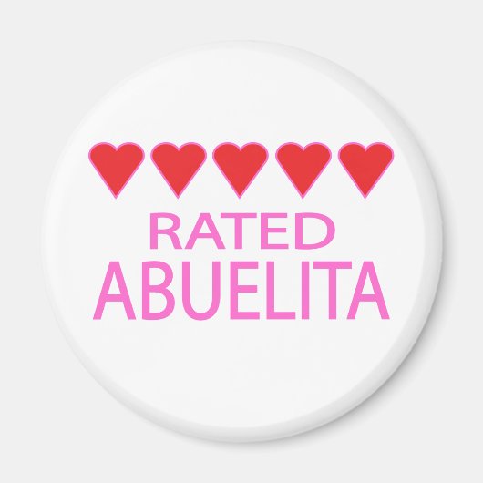 ハートの愛おばあちゃん マグネット (正面)