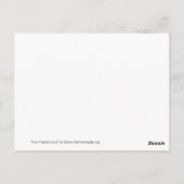 ハートの愛のカスタマイズアートポストカード４枚セット ポストカード (裏面)