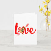 ハートの愛 ヴァレンタインデー プレミアム カード (黄色い花)