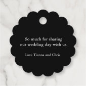 ハートの感謝していダイヤミ結婚の フェイバータグ (裏面)