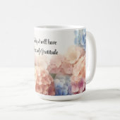 ハートの感謝アジサイのコーヒーマグ コーヒーマグカップ (正面右)